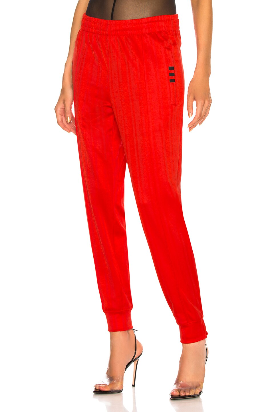 Image 1 of adidas by Alexander Wang Track Pant in Core Red & Black