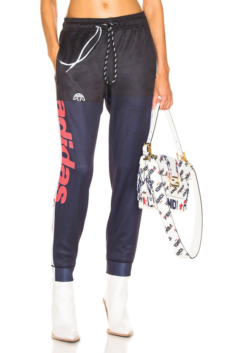 Image 1 of adidas by Alexander Wang Photocopy Track Pant in Legend Ink & Scarlet