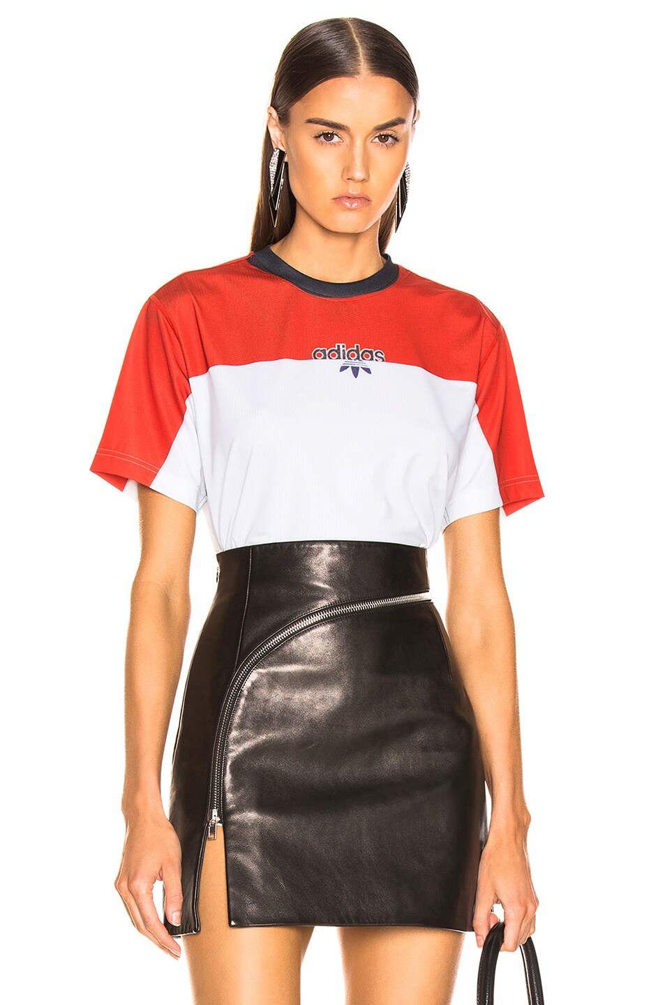 Image 1 of adidas by Alexander Wang Photocopy Tee in Stone Brick & Clear Grey