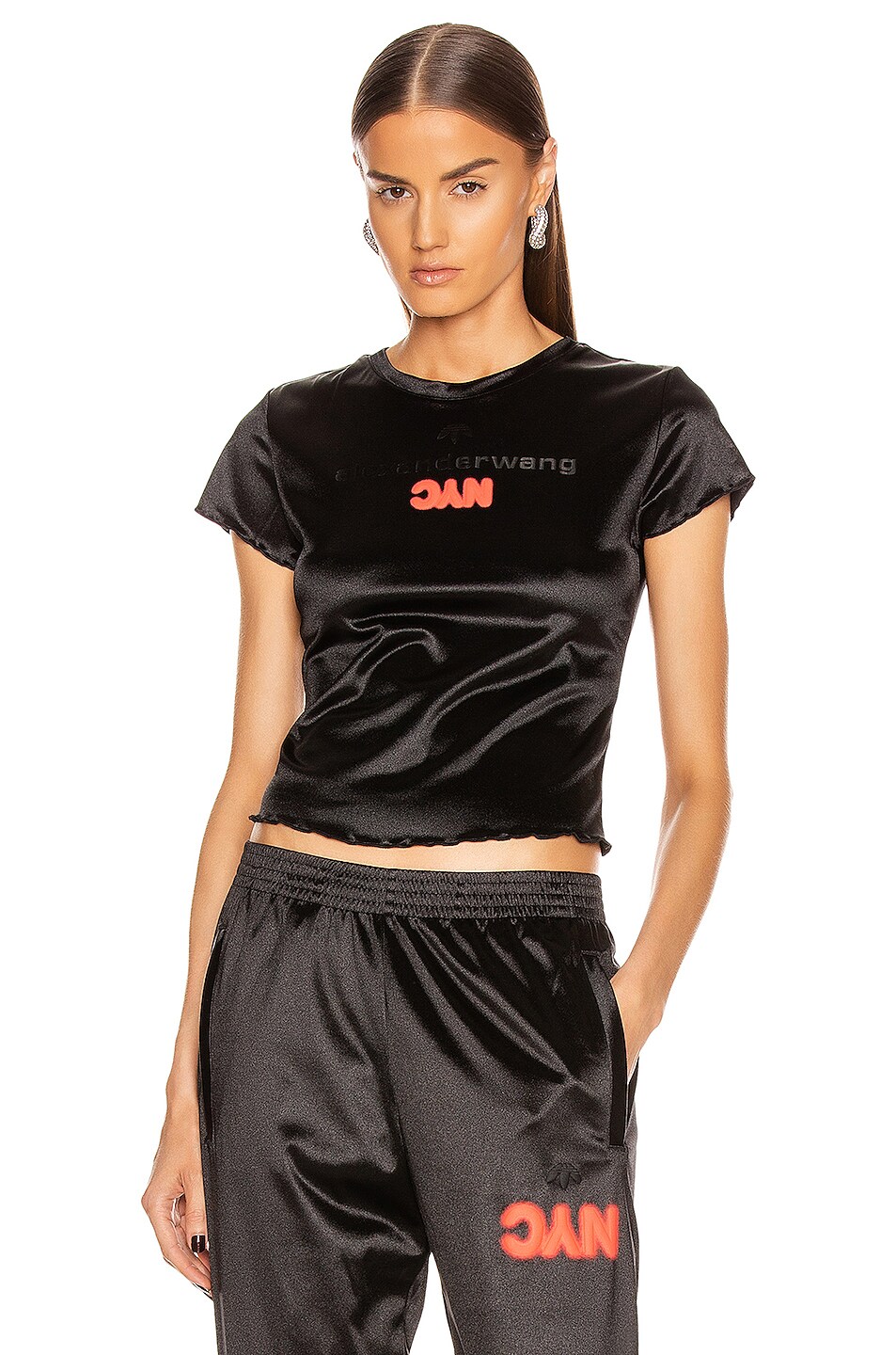 Image 1 of adidas by Alexander Wang AW Tee in Black