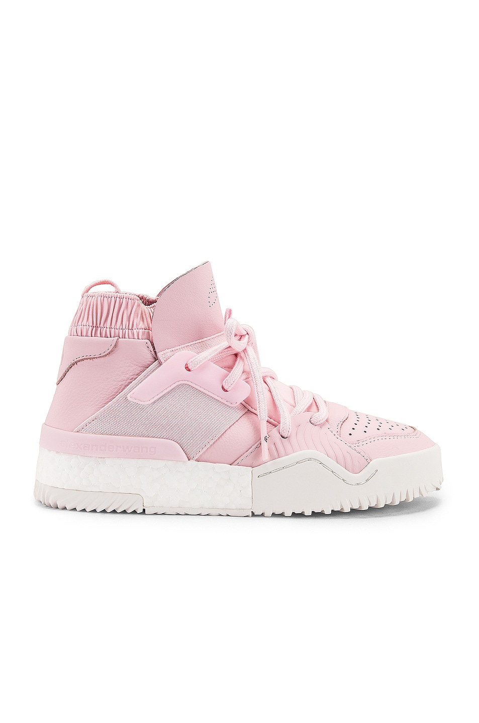 Image 1 of adidas by Alexander Wang B Ball Sneaker in Clear Pink & Core White