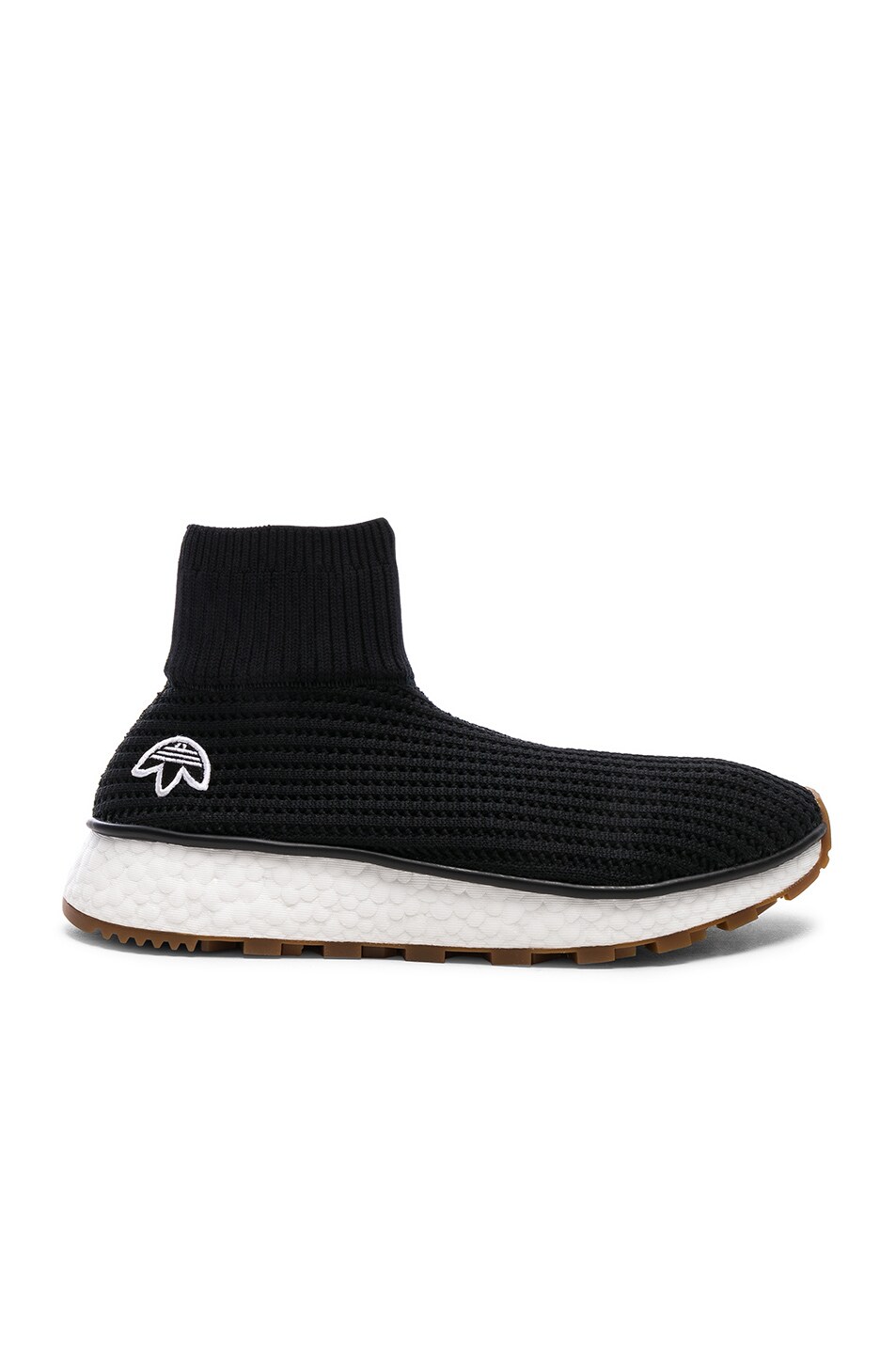 Image 1 of adidas by Alexander Wang Run Clean Sneakers in Core Black & Core White