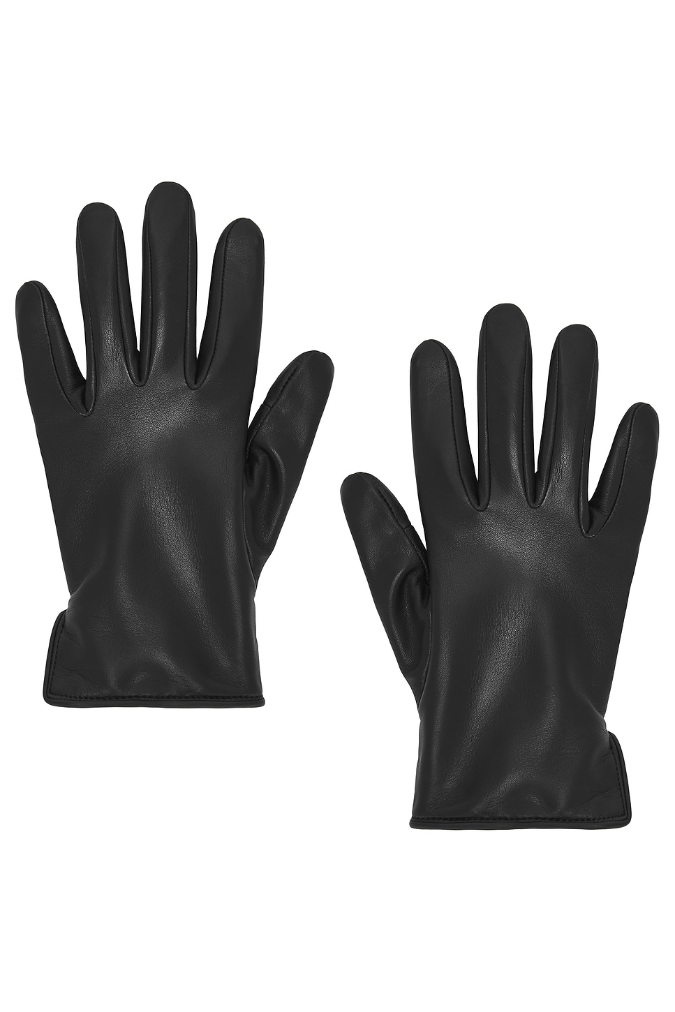 Agnelle Lapin Gloves In Black