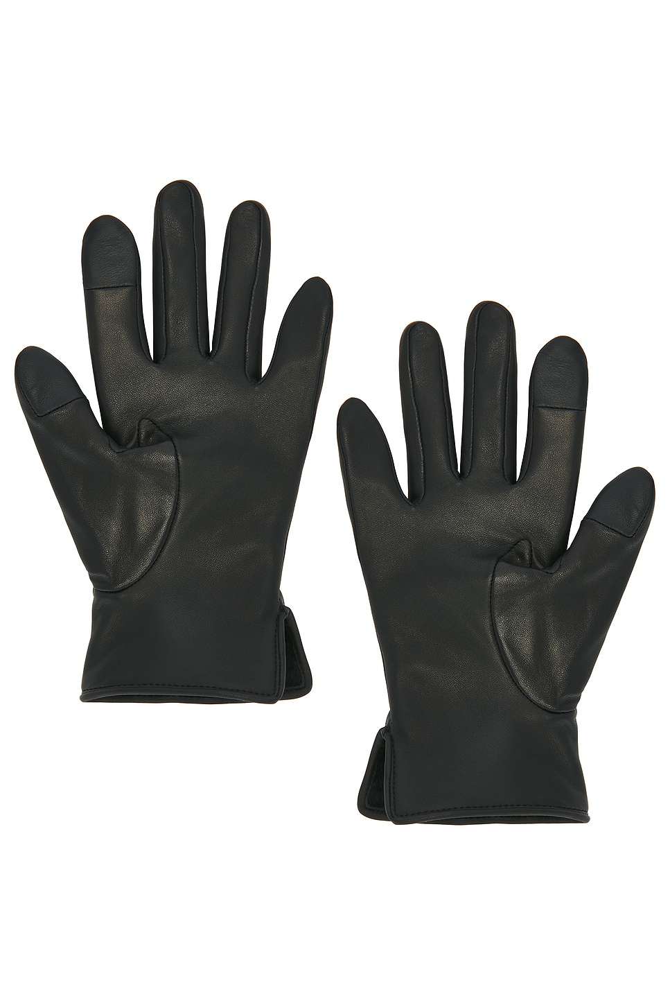 Agnelle Lapin Gloves In Black