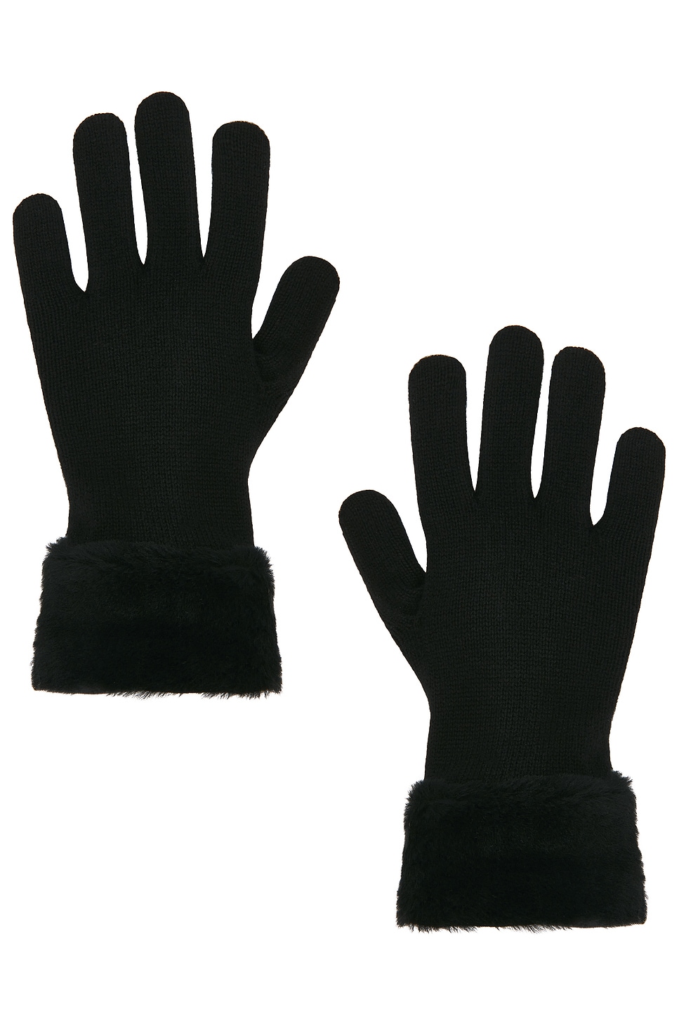 Agnelle Zalia Cashmere Gloves In Black
