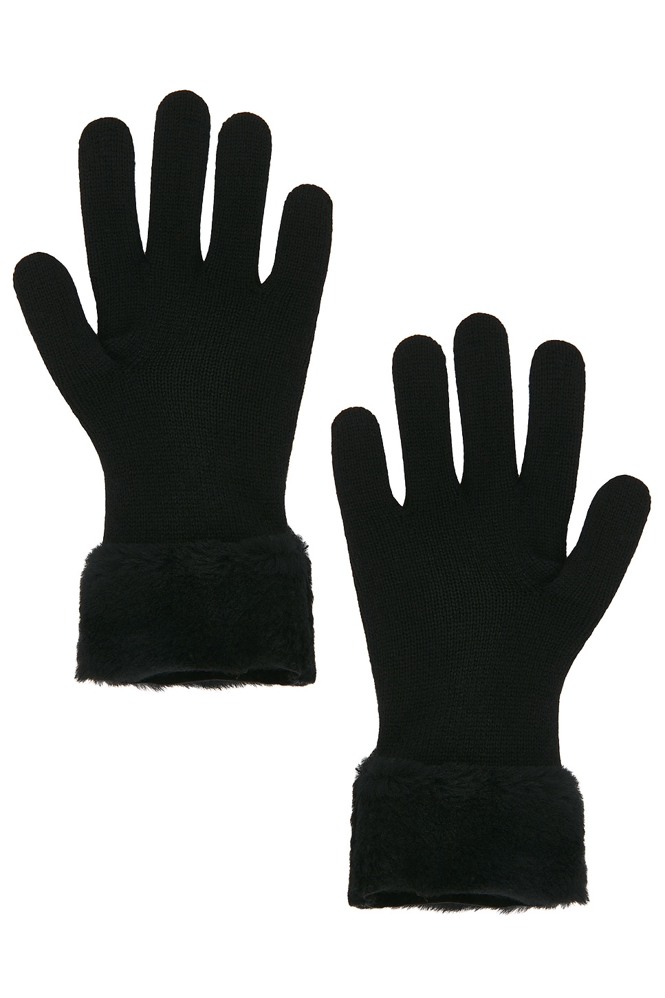 Agnelle Zalia Cashmere Gloves In Black