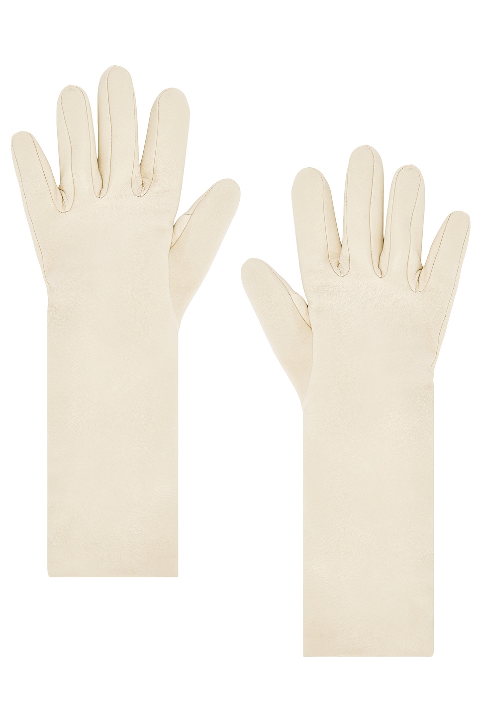 Agnelle Celia Gloves In Neutral