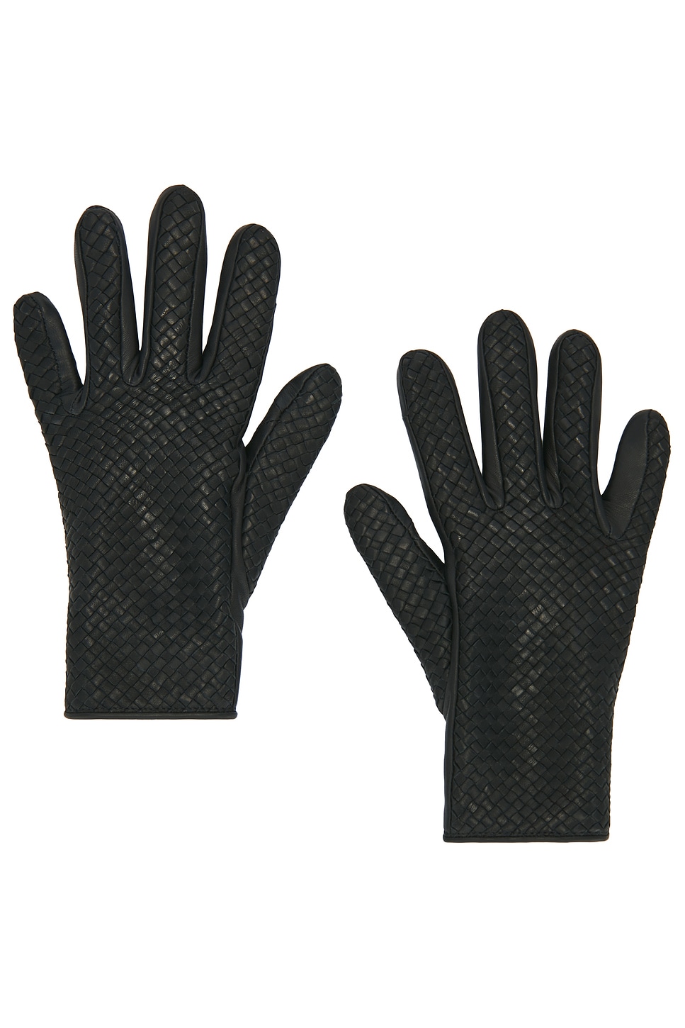 Agnelle Chloe Tresse Gloves In Black