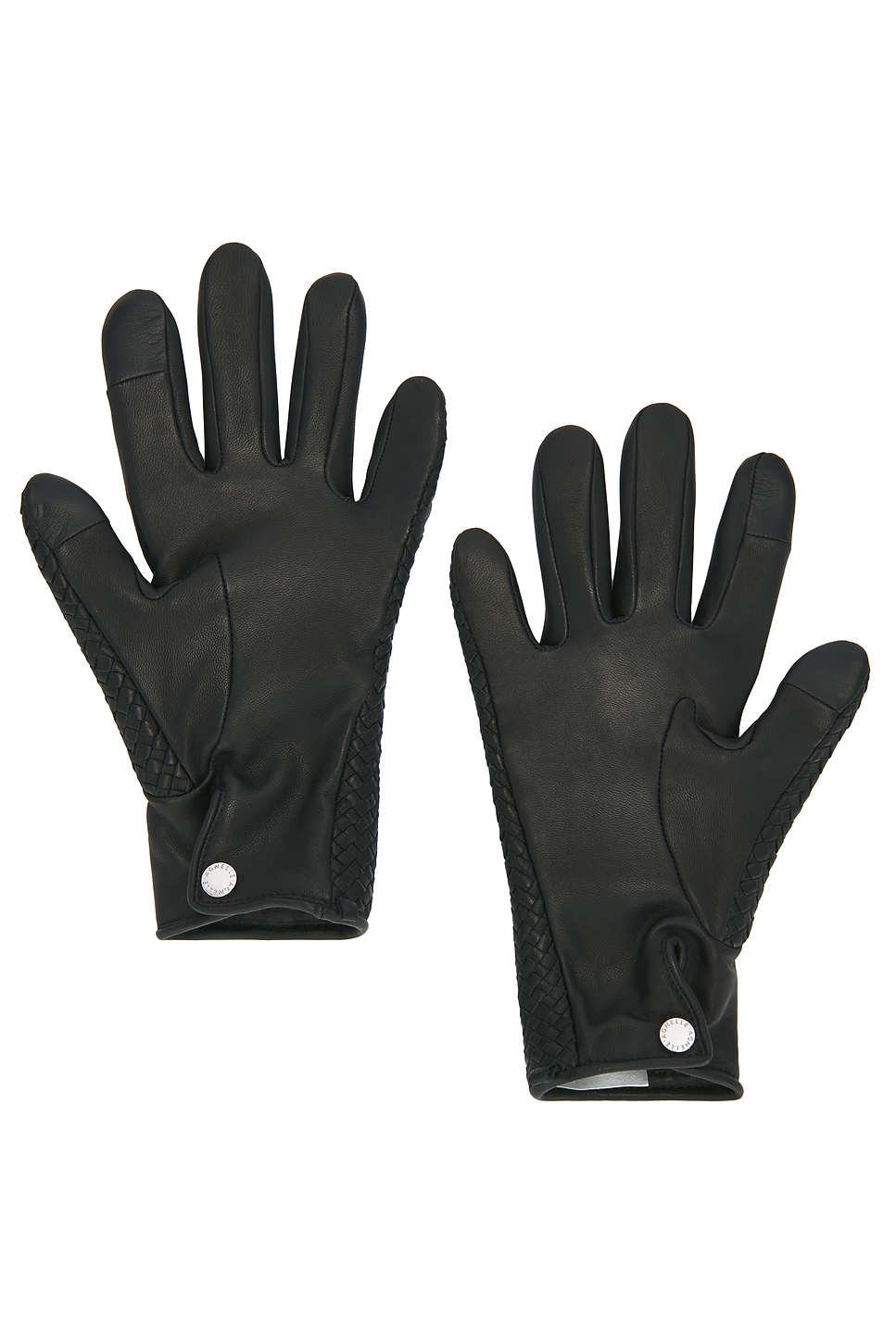 Agnelle Chloe Tresse Gloves In Black