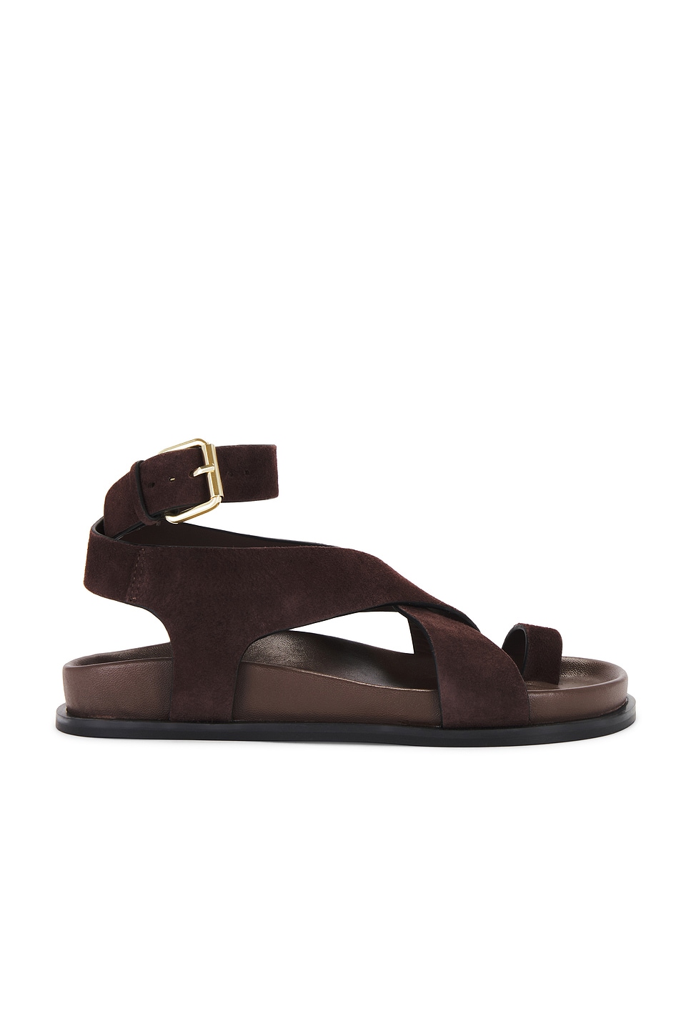 Image 1 of A.EMERY Jalen Sandal in Walnut Suede