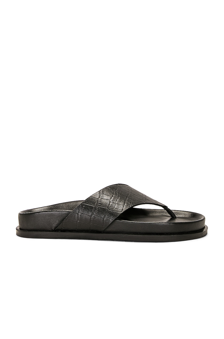 A.emery Alma Sandal In Black Croc 