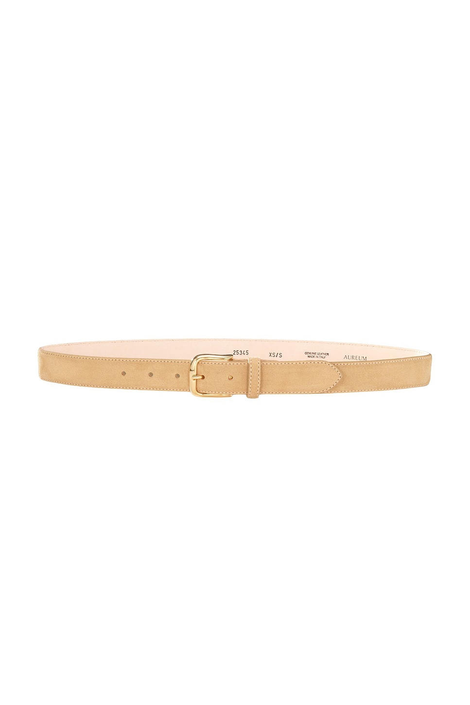 Suede Buckle Belt in Tan