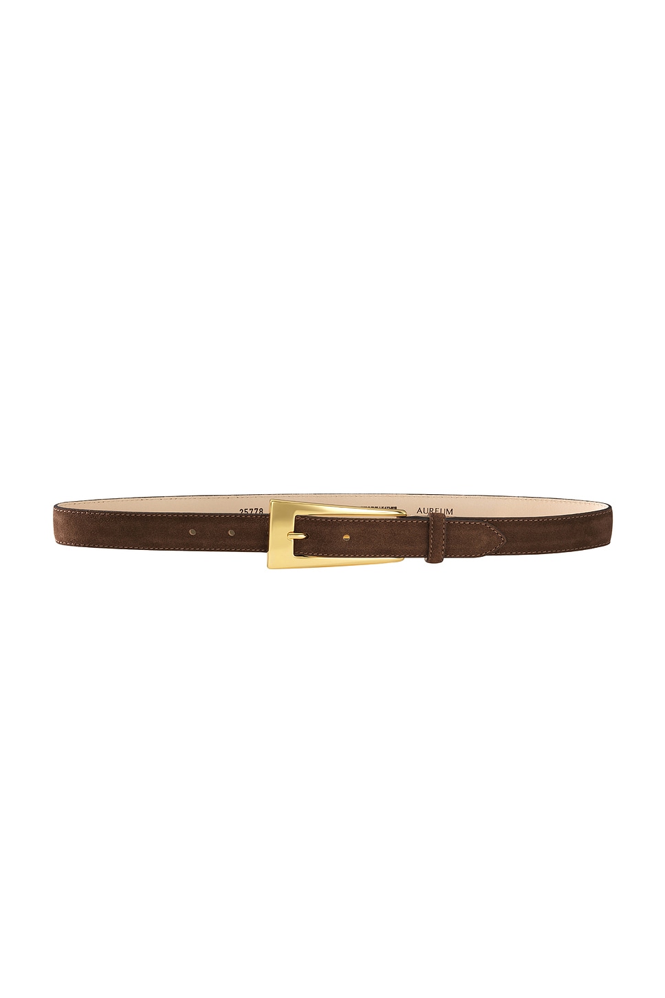 No. 10 Suede Belt in Chocolate