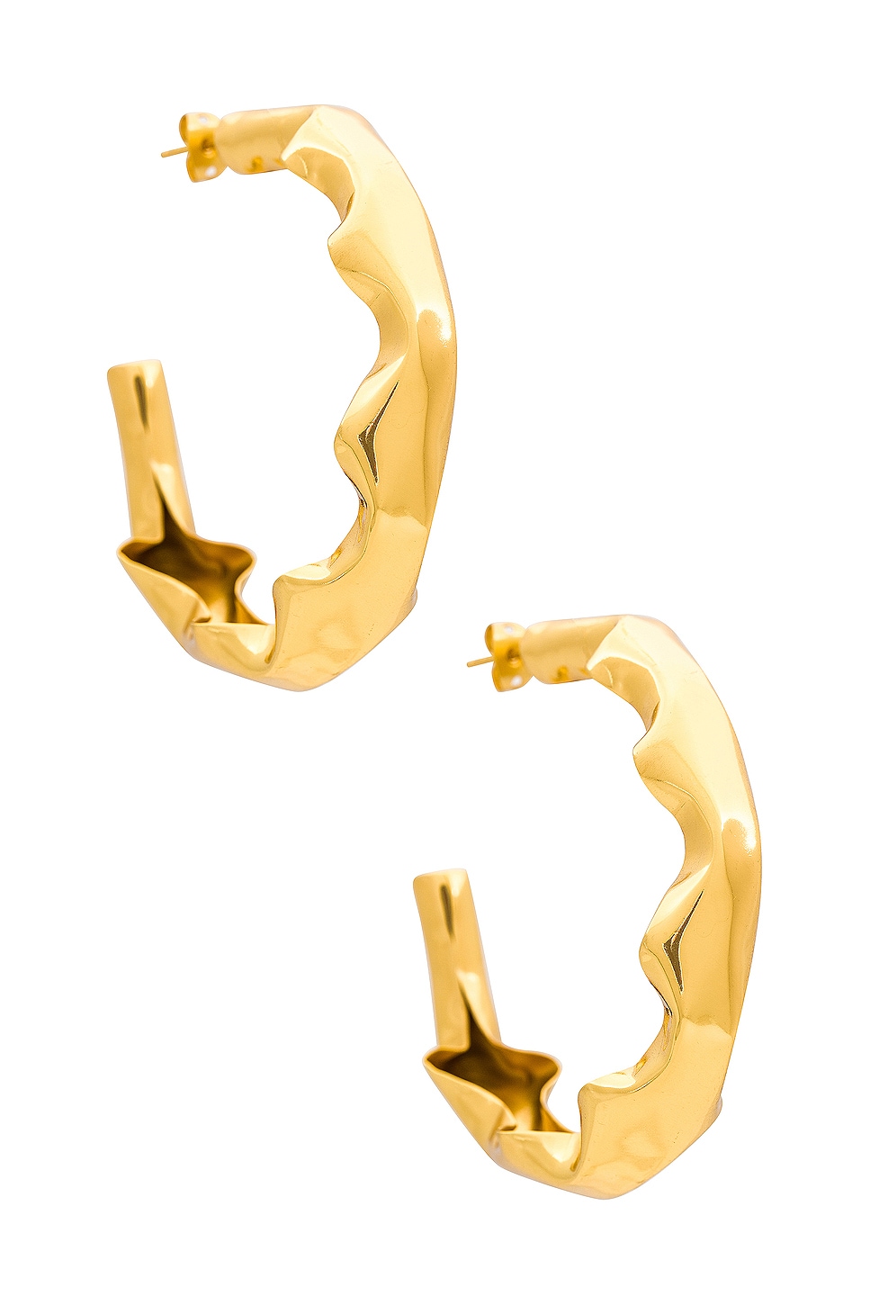 Astrid Earrings in Metallic Gold