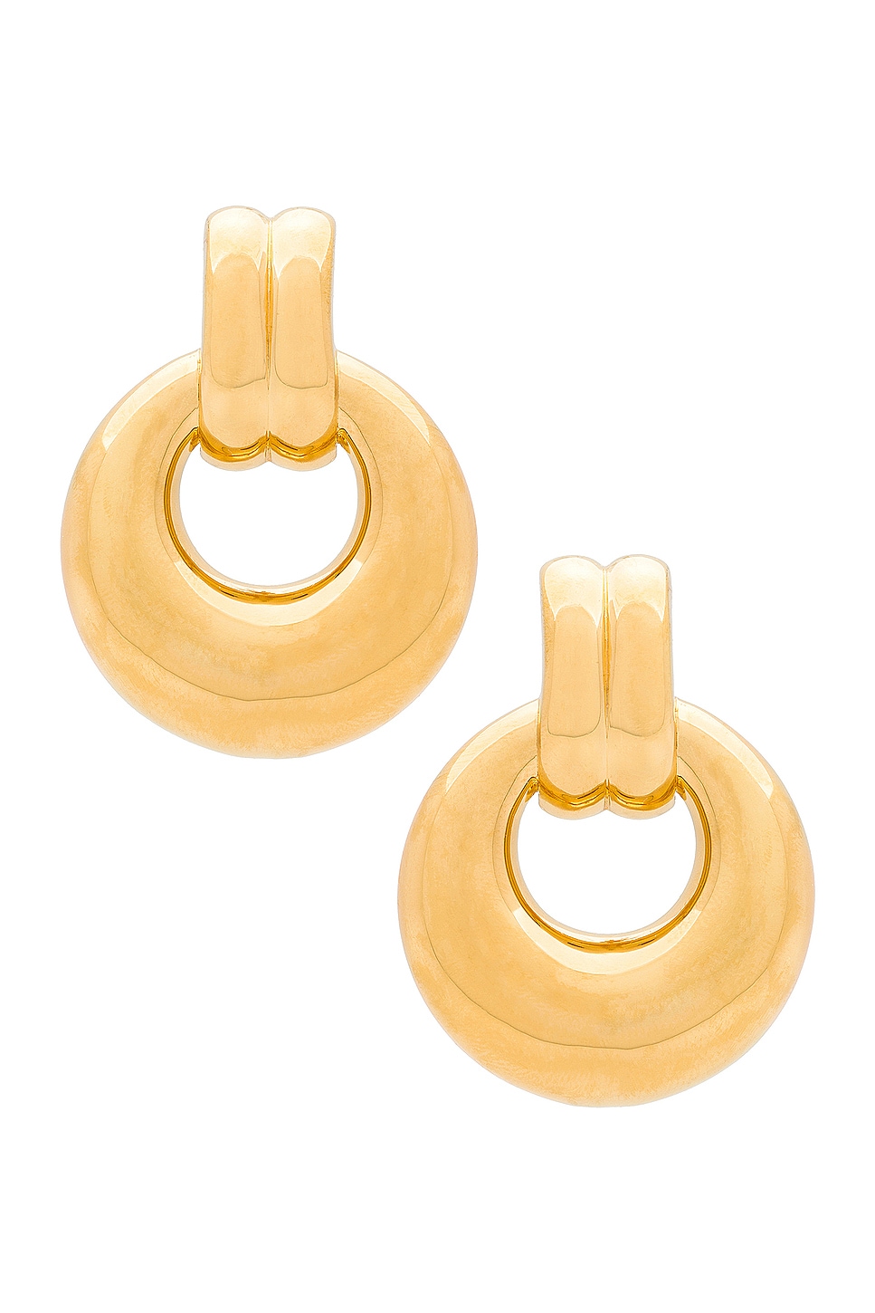 Elodie Earrings in Metallic Gold
