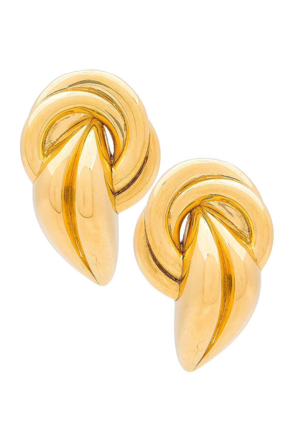 Genevieve Earrings in Metallic Gold