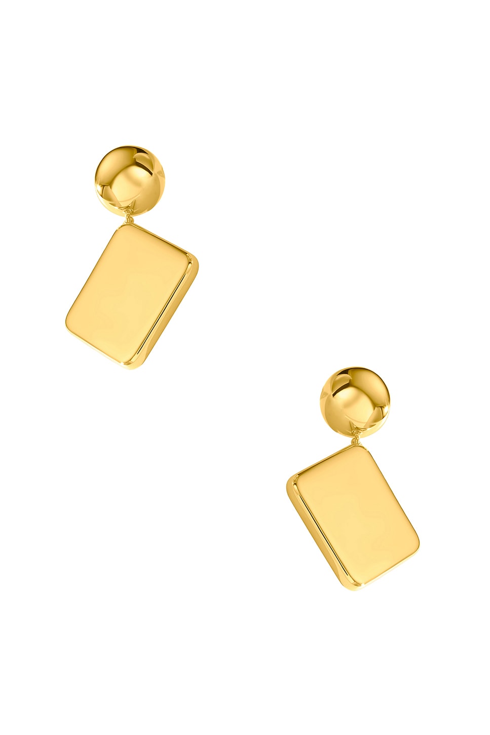 Ilona Drop Earrings in Metallic Gold