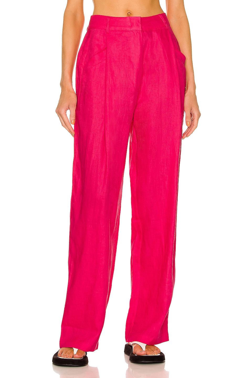 Image 1 of AEXAE Linen Pant in Pink