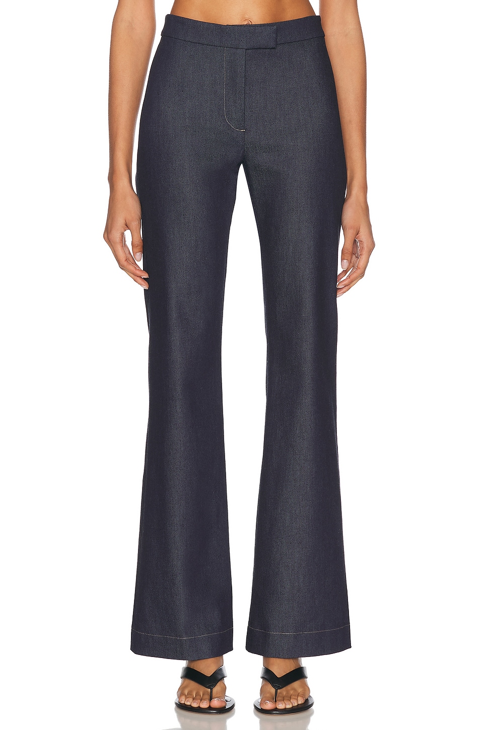 Image 1 of ALFIE Bell Flare Leg in Dark Blue