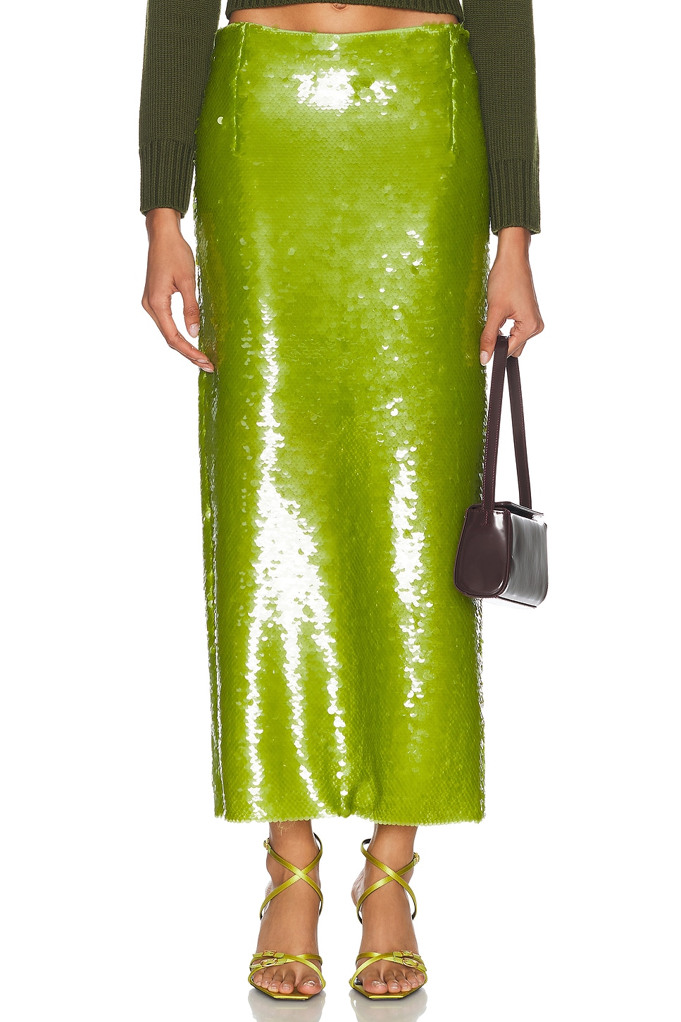 Image 1 of ALFIE Valletta Skirt in Anise Green