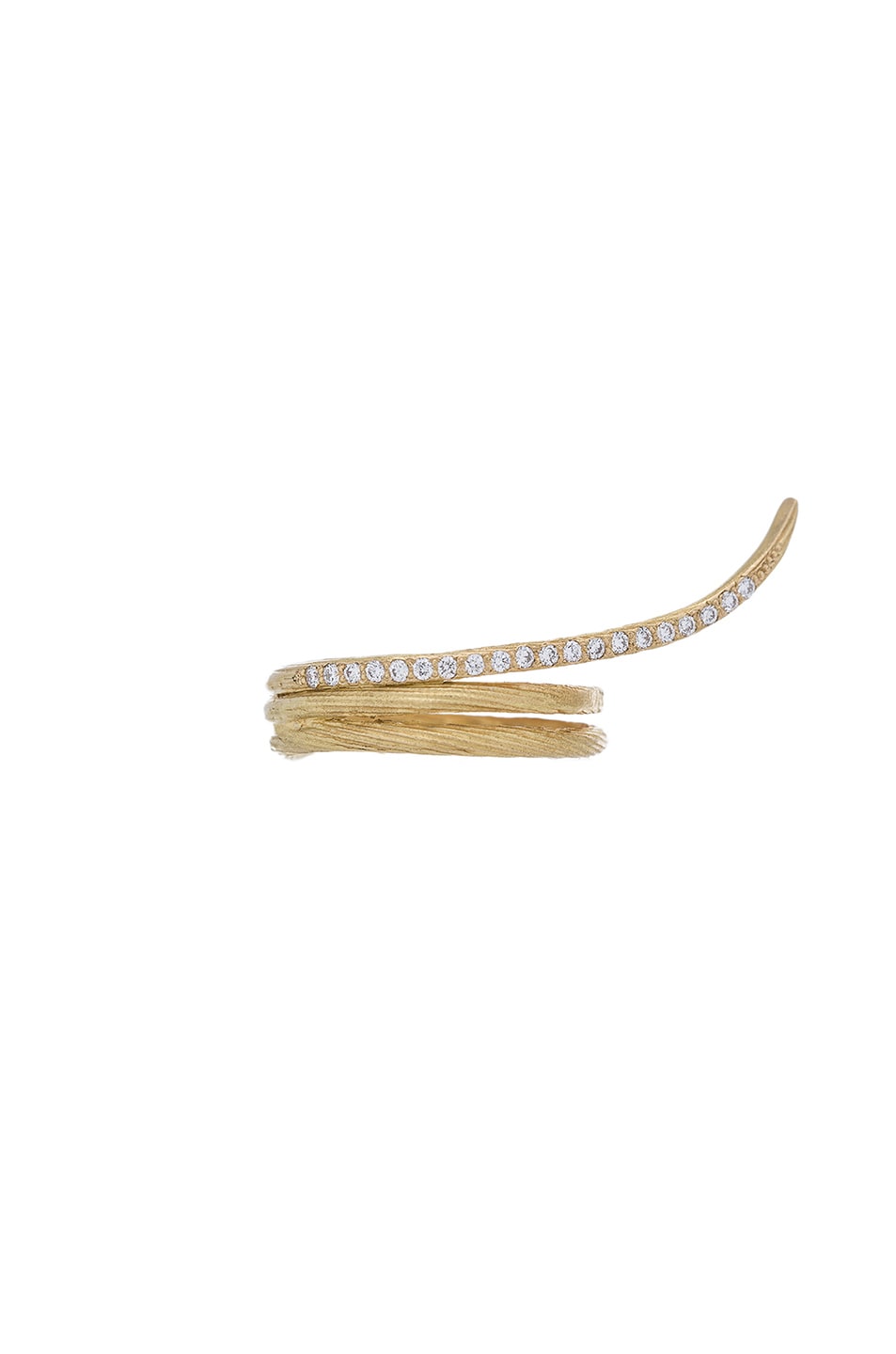 Image 1 of Afin Atelier Large Fishtail Ring in Gold