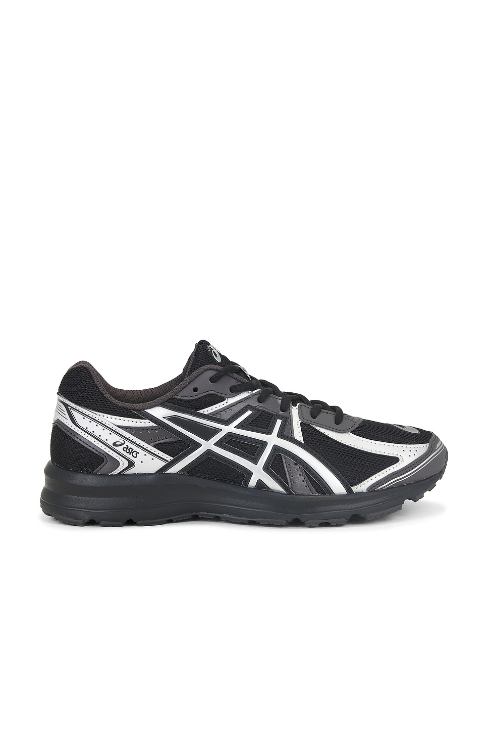 Image 1 of Asics Jog 100s Sneakers in Black & Pure Silver