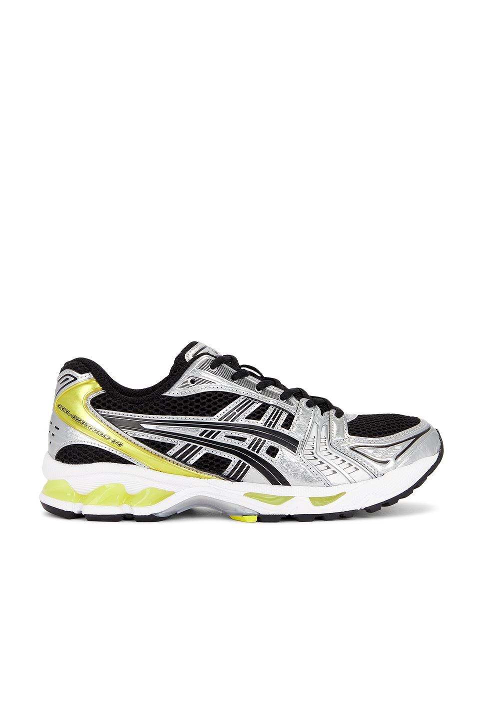 Image 1 of Asics Gel-kayano 14 Sneakers in Black & Lemon Spark