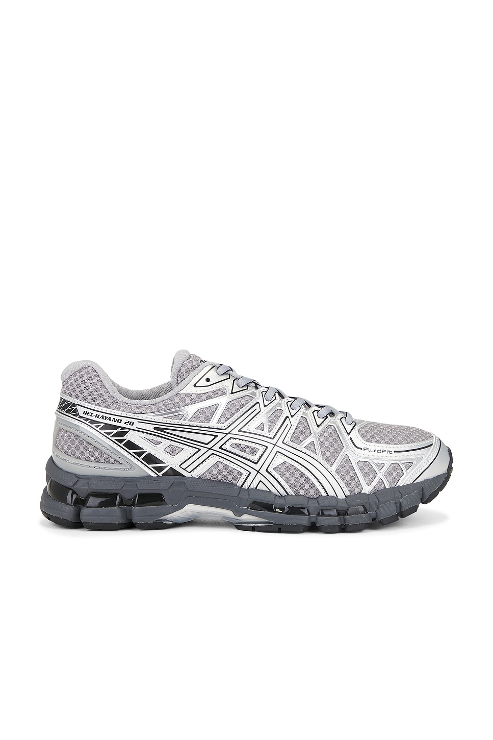 Image 1 of Asics GEL-KAYANO 20 Sneaker in Gravel & Pure Silver