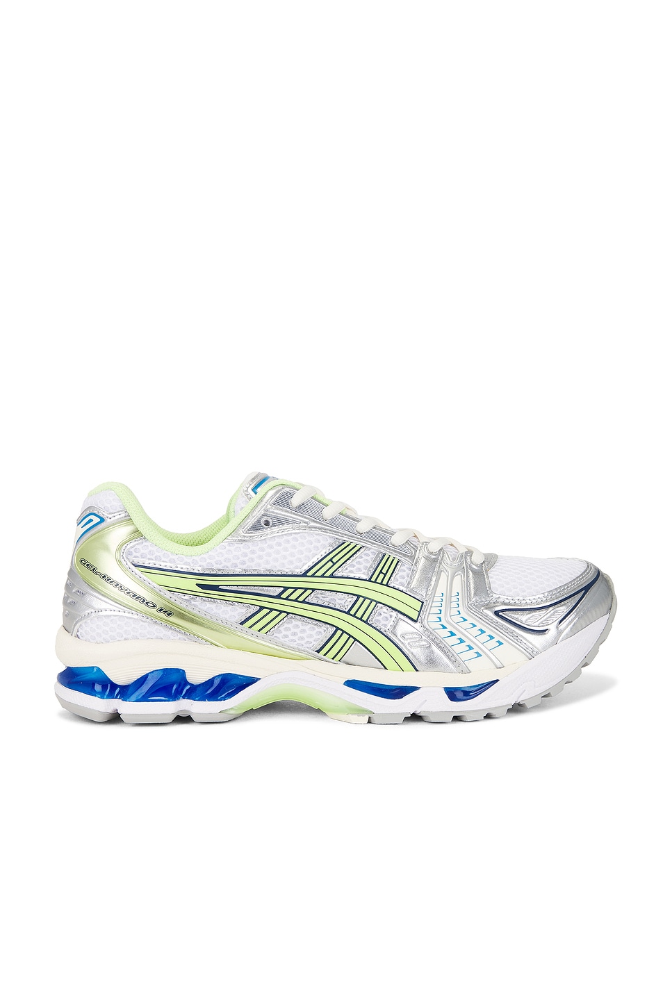 Image 1 of Asics Gel-kayano 14 in White & Lime Green