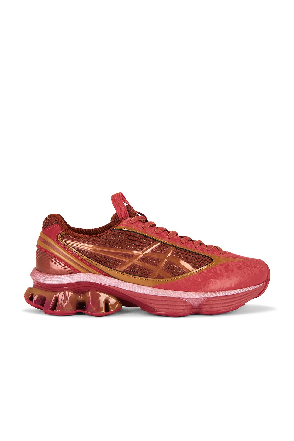 Image 1 of Asics US6-S Gel-Kinetic Fluent Sneaker in Cayenne & Copperhead