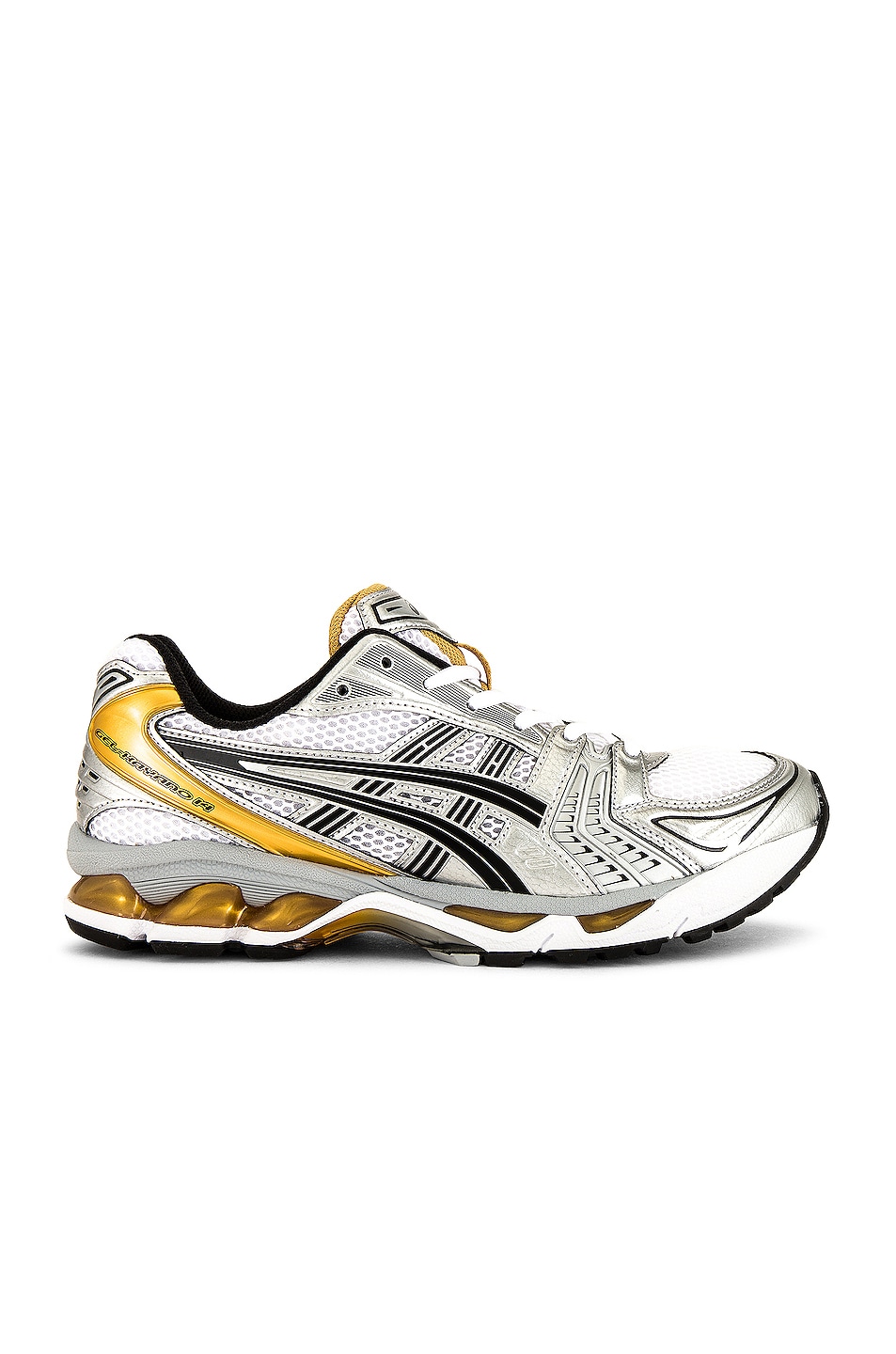 Image 1 of Asics Gel-Kayano 14 in White & Pure Gold
