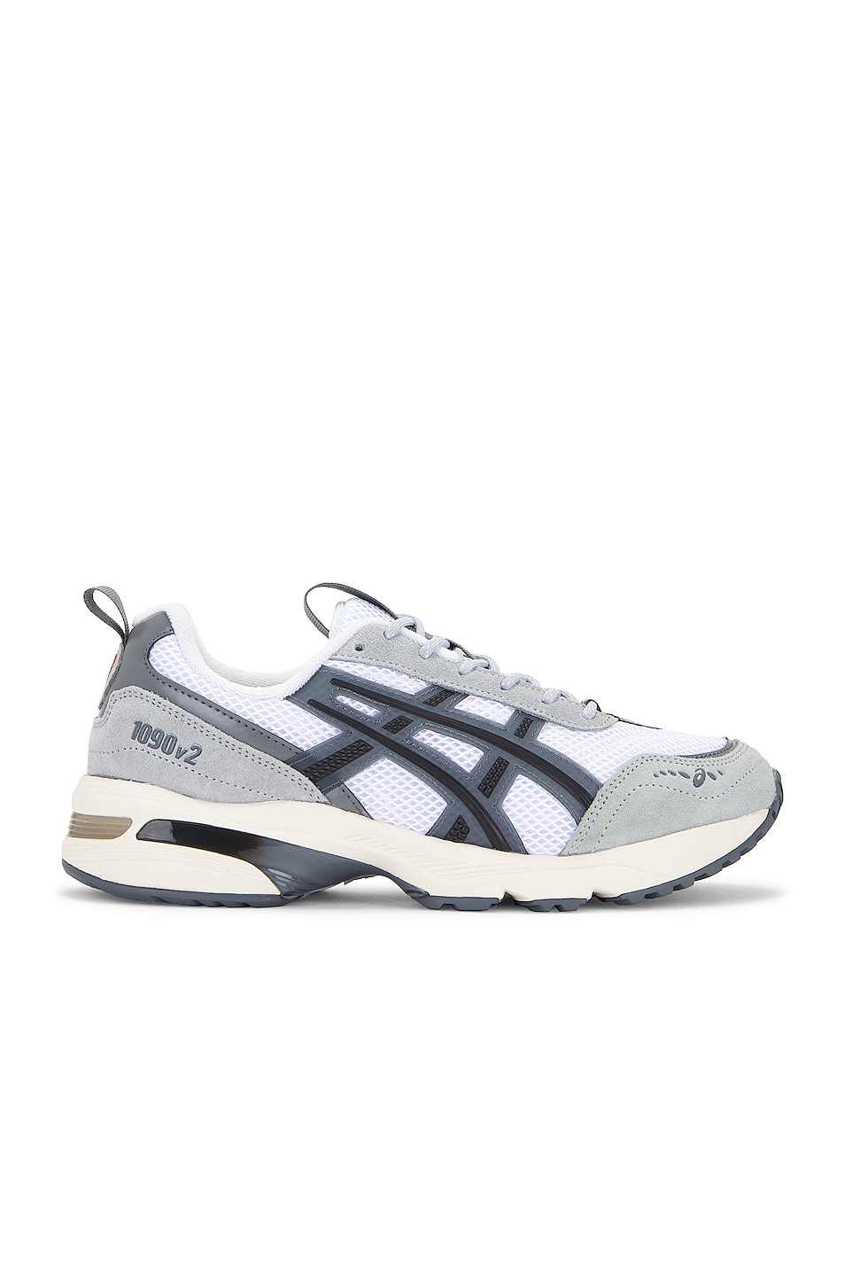 Image 1 of Asics Gel-1090v2 Sneaker in White & Steel Grey