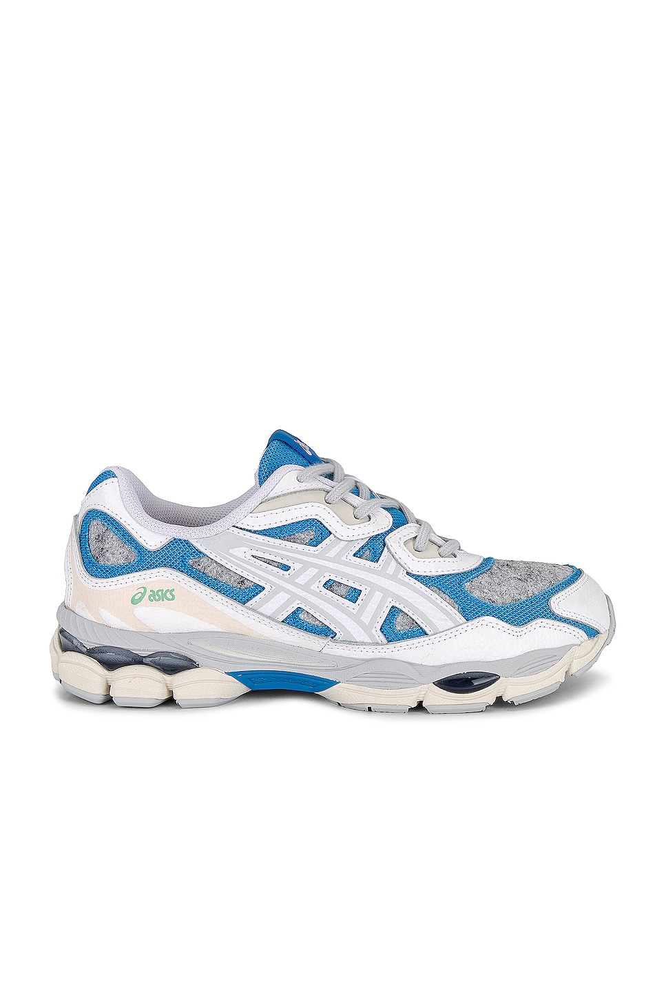 Image 1 of Asics Gel-nyc Sneaker in White & Dolphin Blue
