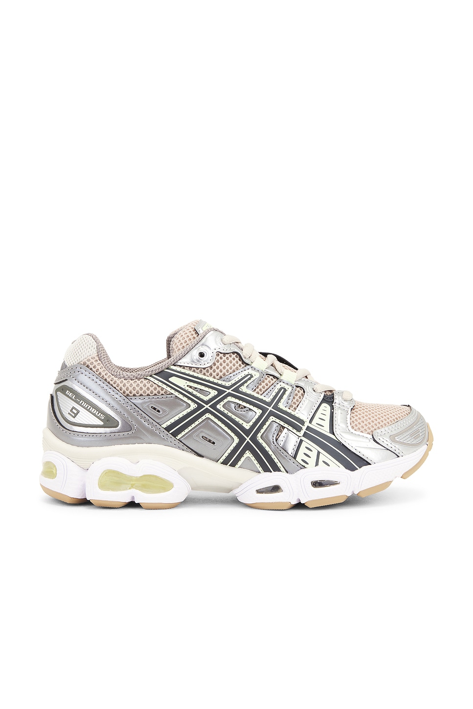 Image 1 of Asics Gel-Nimbus 9 Sneakers in Feather Grey & Carrier Grey