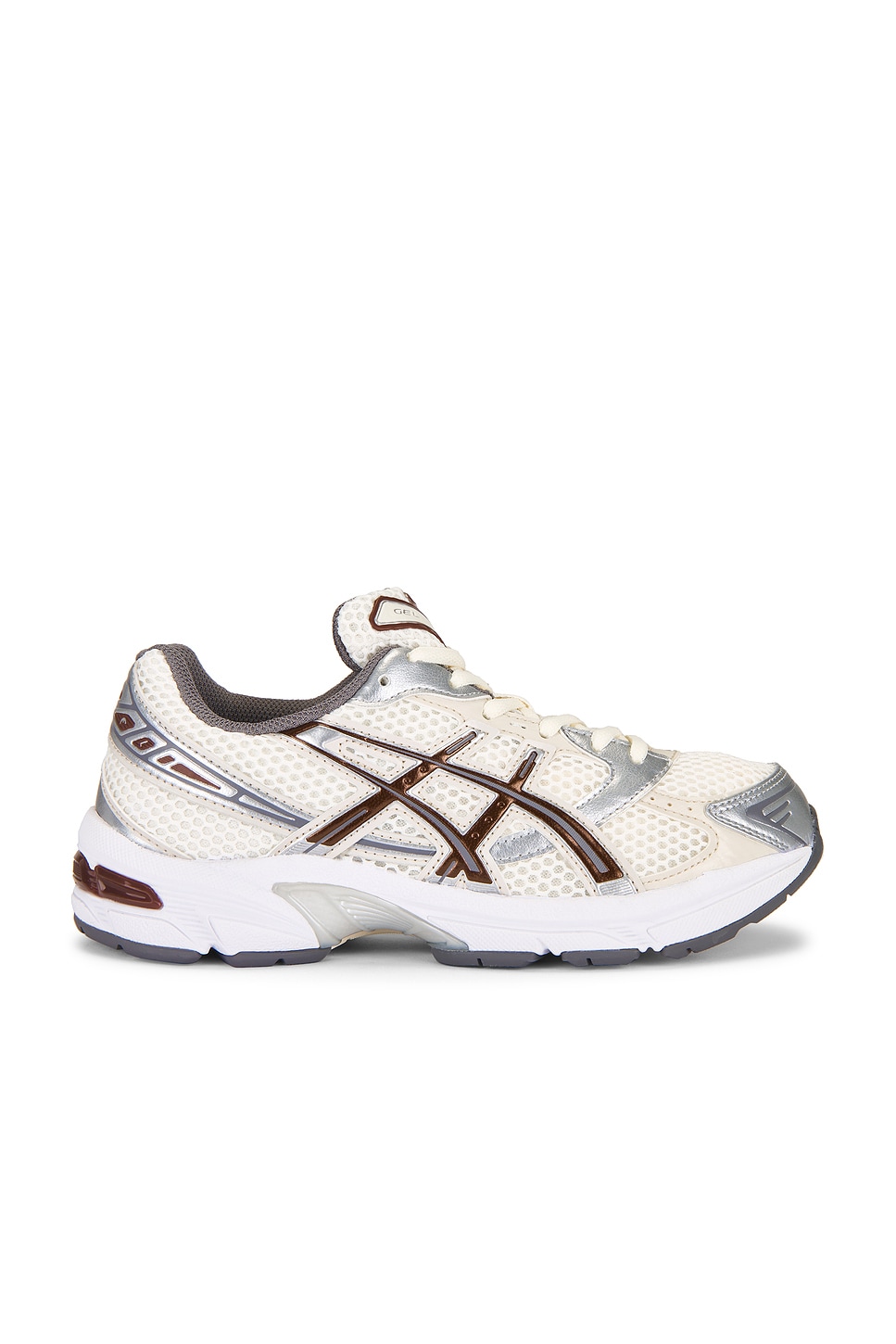 Image 1 of Asics Gel-1130 Sneakers in Cream & Reddish Brown