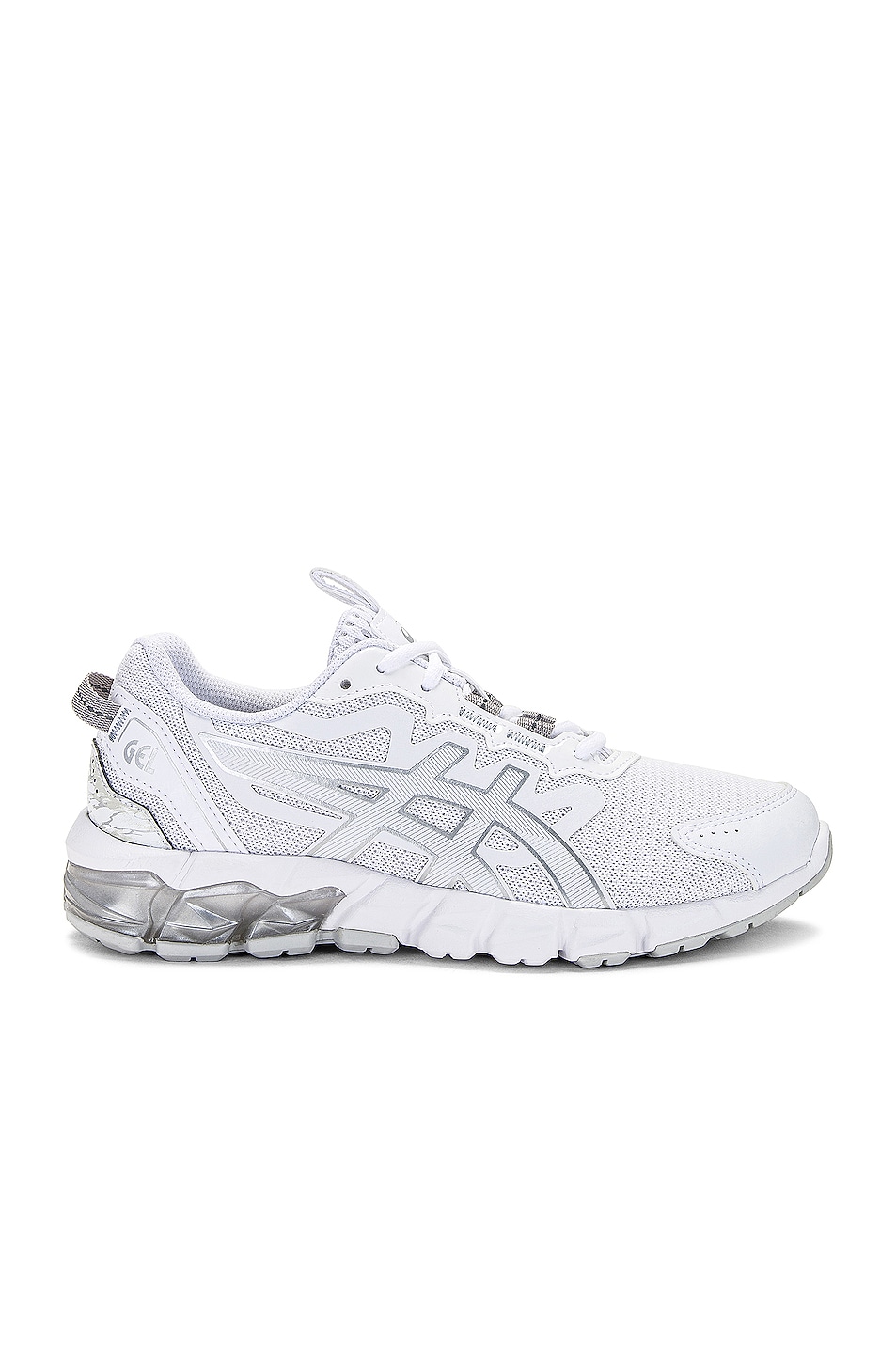Image 1 of Asics Gel-Quantum 90 Sneakers in White & Pure Silver