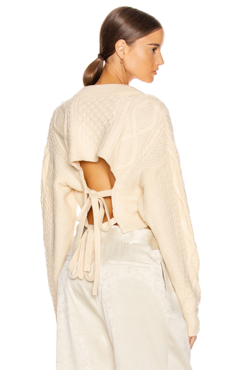 Image 1 of Atoir Unhinged Knit Sweater in Ivory