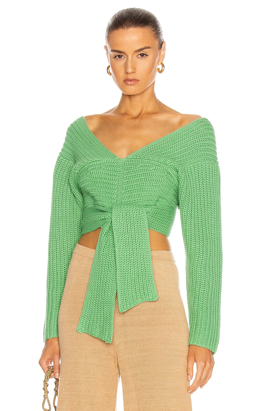 Image 1 of Atoir Perfect Game Knit Sweater in Kelly Green