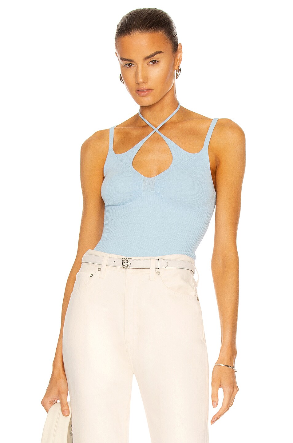 Image 1 of Atoir The Knitted Cami in Baby Blue