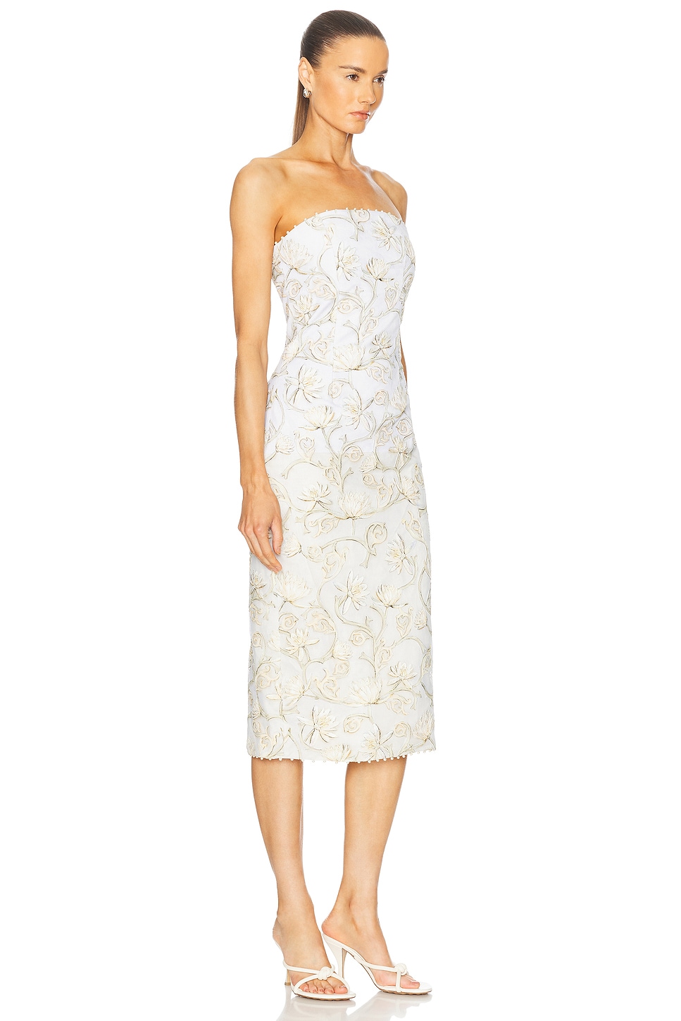 Agua By Agua Bendita Armonia Soledad Midi Dress In Multicolor