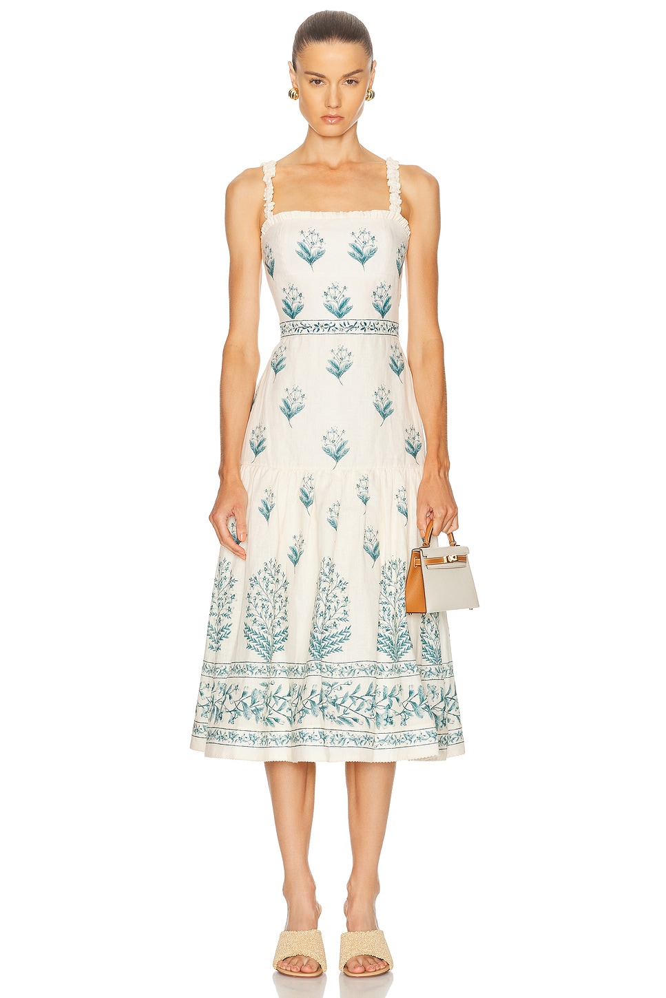 Image 1 of Agua by Agua Bendita Nispero Ceiba Midi Dress in Multicolor