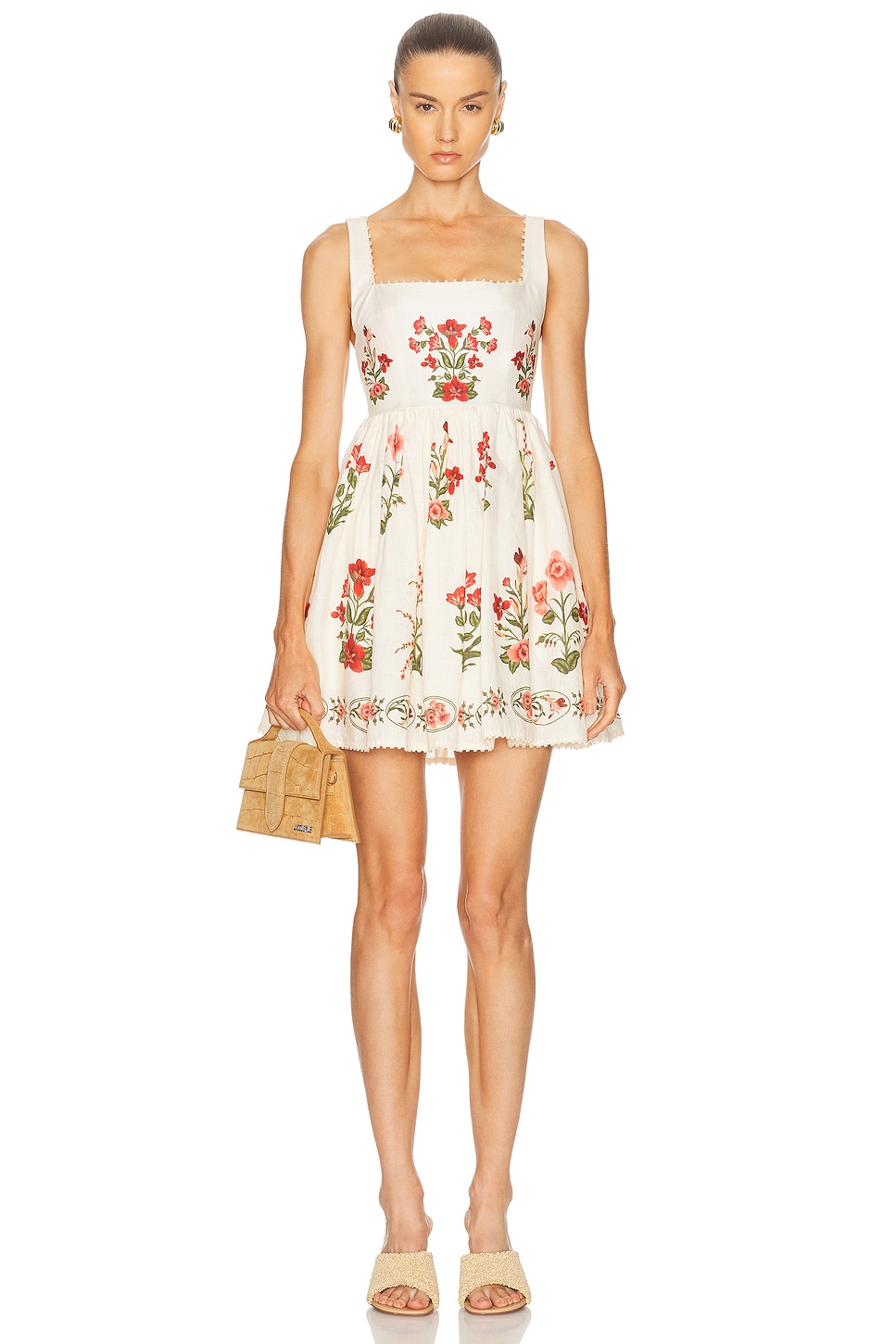 Agua By Agua Bendita Barbara Canna Mini Dress In Multi