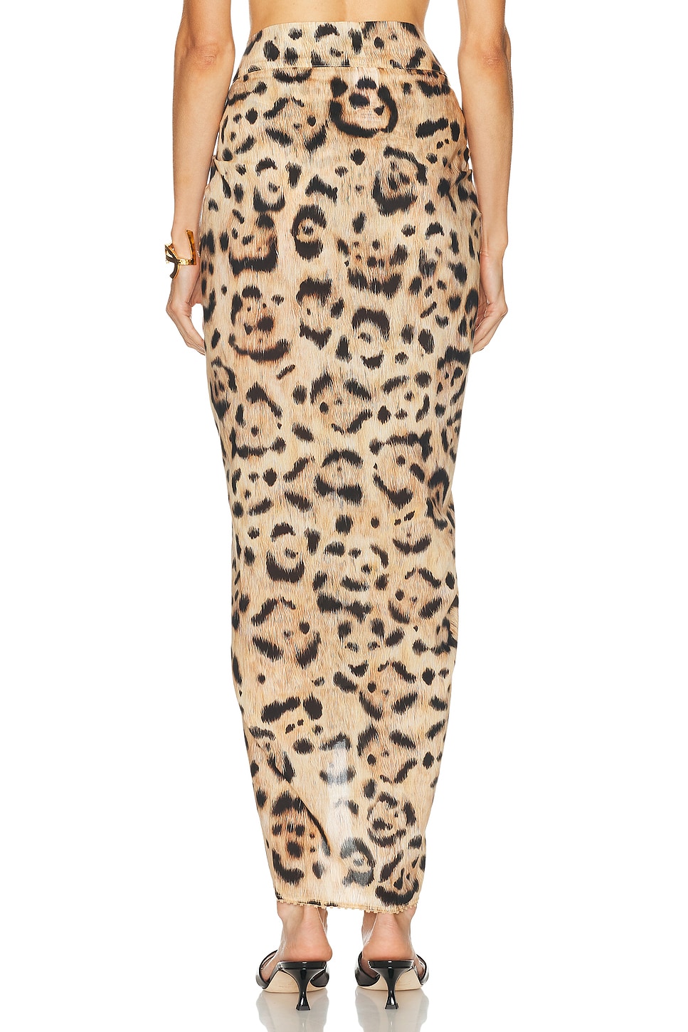 Image 4 of Agua by Agua Bendita Lavanda Jaguar Midi Pareo in Multi