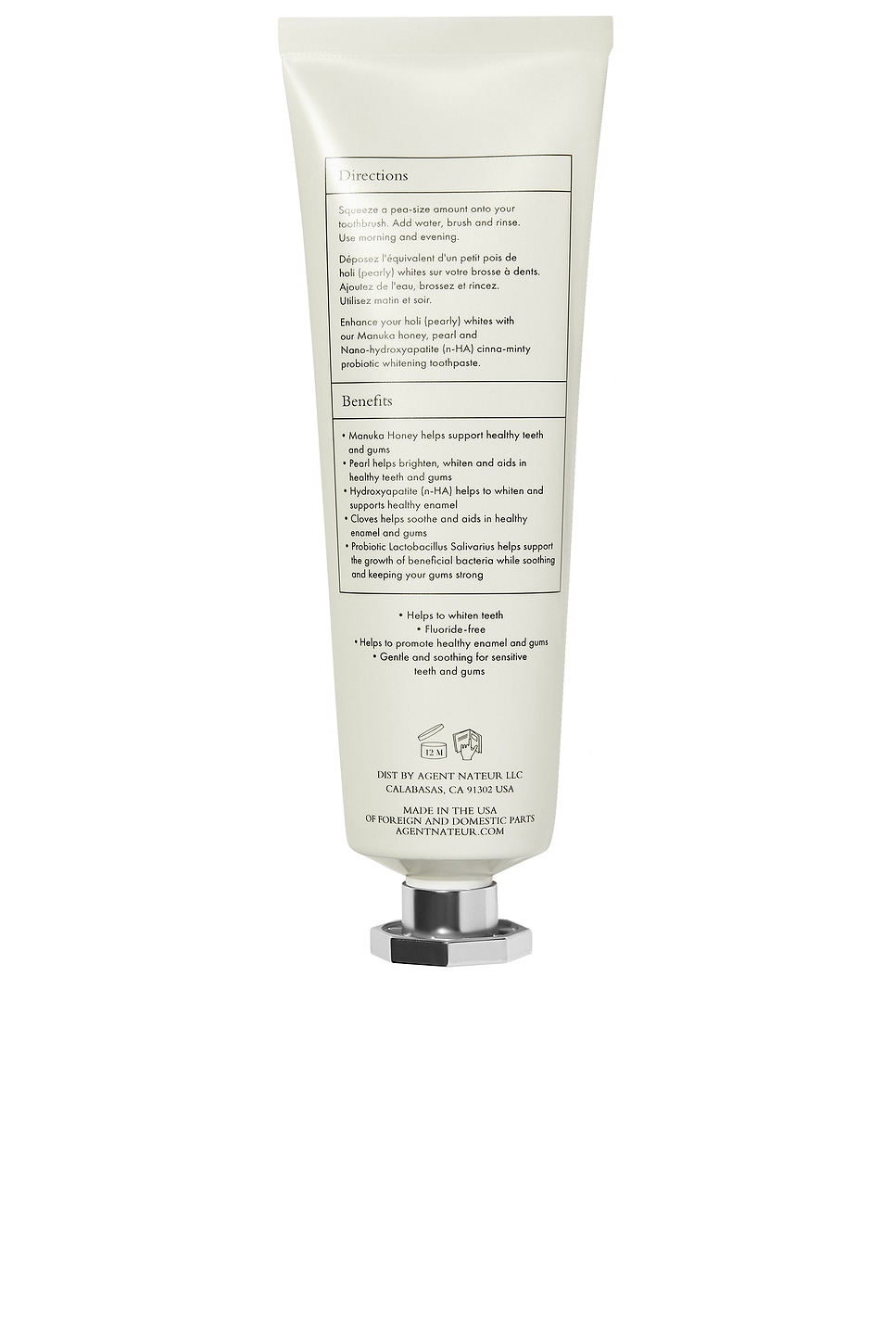 Agent Nateur Holi (pearly) Whites Probiotic Whitening Toothpaste