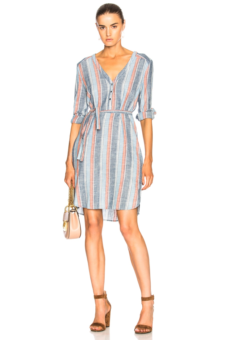 Image 1 of AG Jeans Anna Dress in Blue Fig Multi