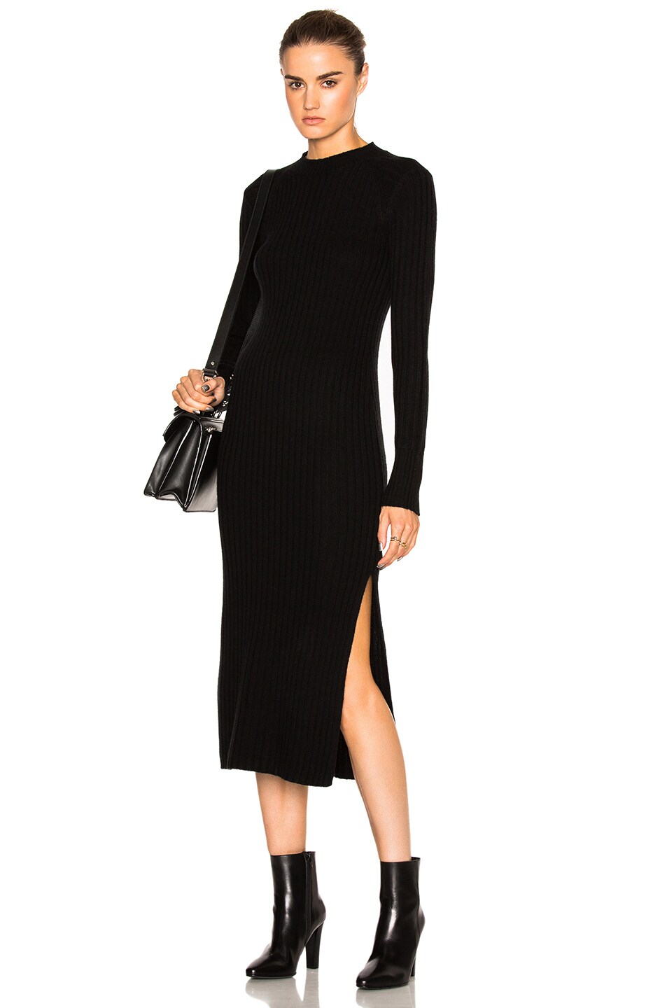 Image 1 of AG Jeans Reign Sweater Dress in True Black