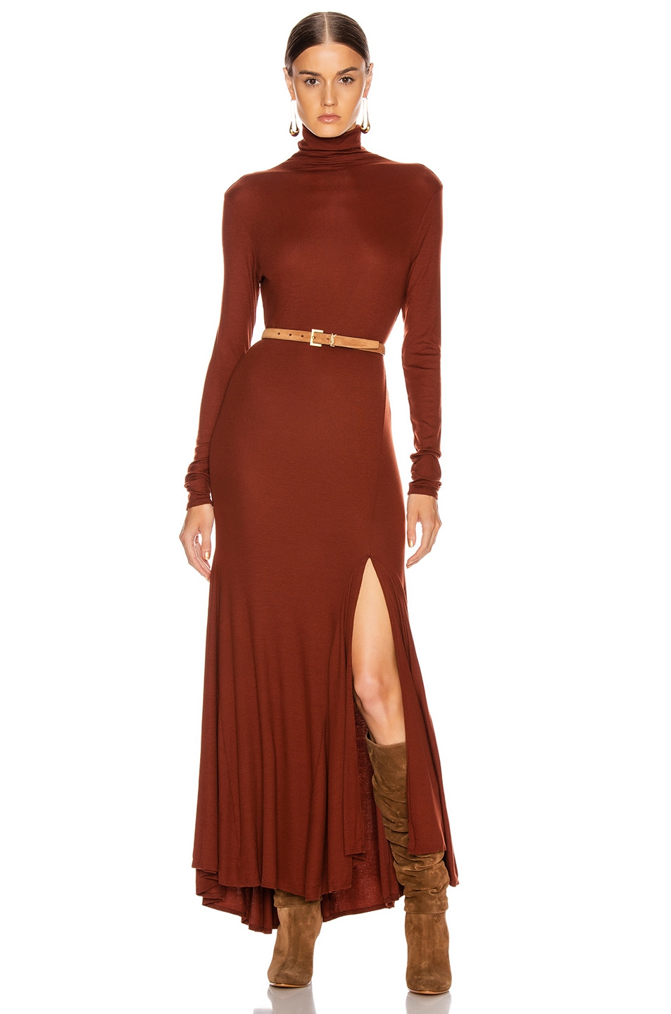 Image 1 of AG Jeans Chels Maxi Dress in Rich Crimson