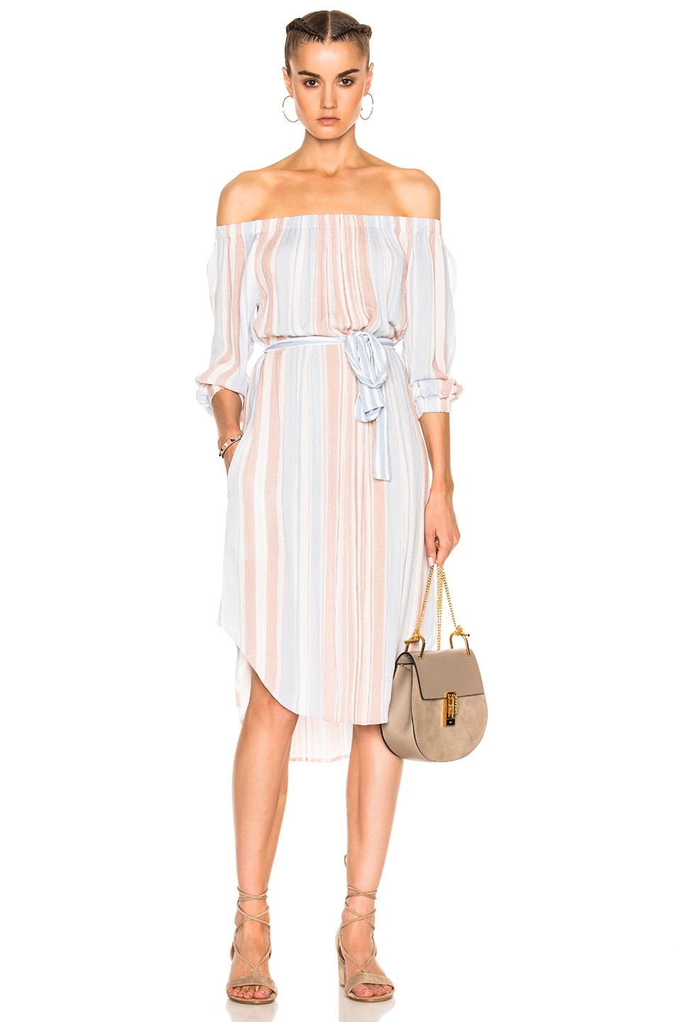 Image 1 of AG Jeans Michelle Dress in Pale Terracotta Multi