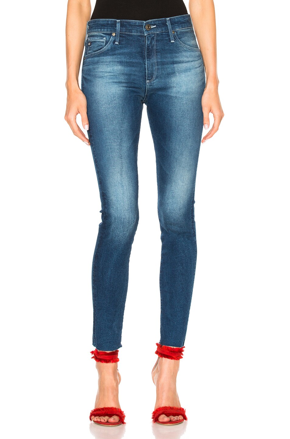 Image 1 of AG Jeans Farrah Skinny Ankle in Native Dew