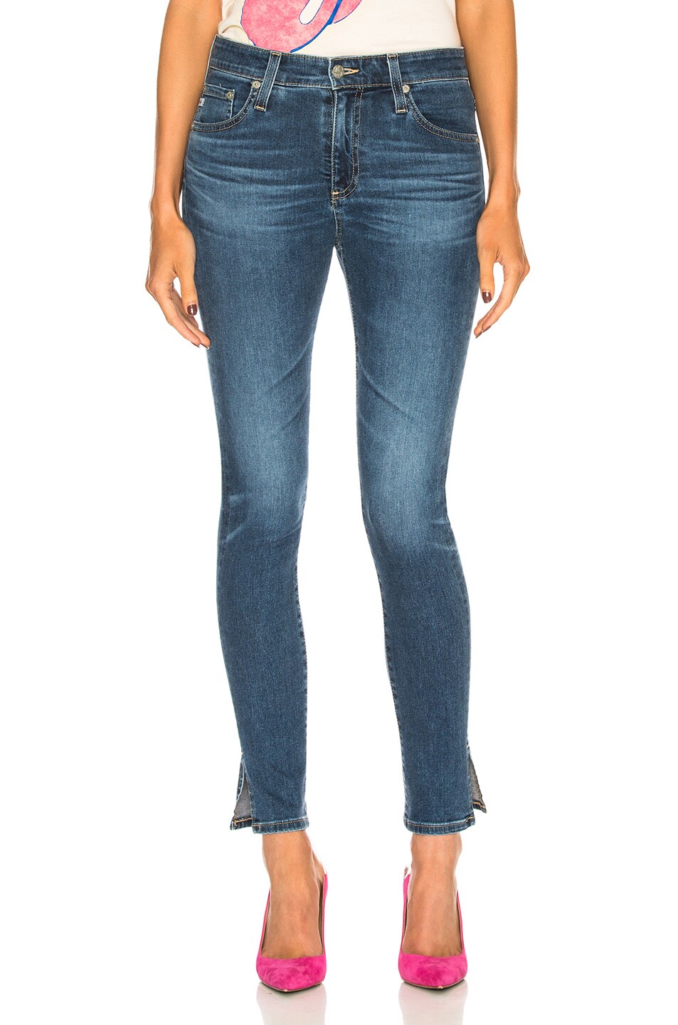 Image 1 of AG Jeans Farrah Skinny Ankle Jeans in 10 Years Cambria